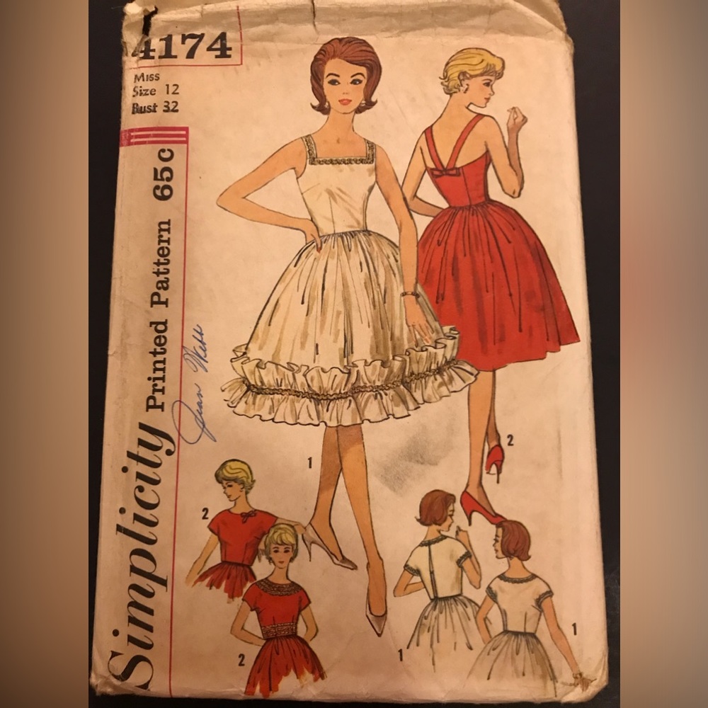 Size 12 Simplicity Vintage (used)  Pattern 4174